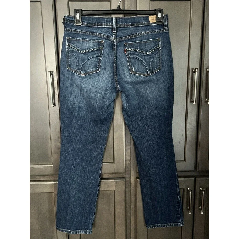 Levi's 505 Straight Leg Jeans Women's Size 12 S/C Medium Wash Denim